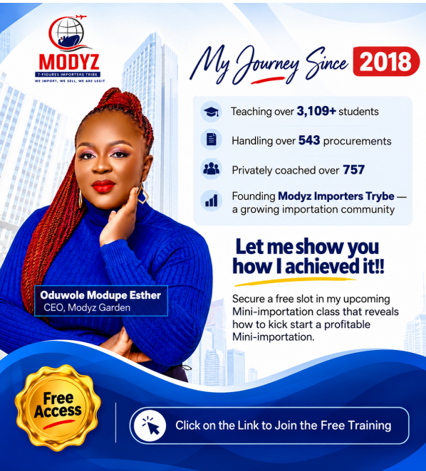 Oduwole Modupe Esther, founder of Modyz Importers Trybe